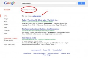 slowpreneur google search results 2012-08-30 slowpreneur google search results 2012-08-30